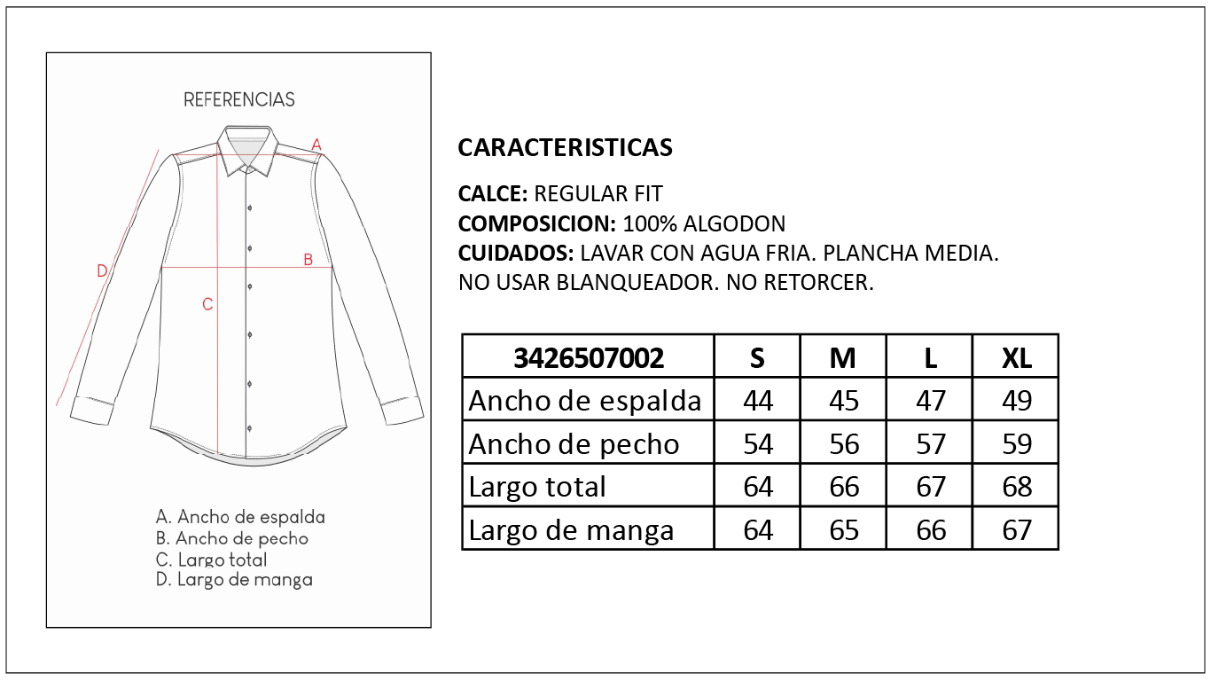 Tabla de Medidas Camperas Britches